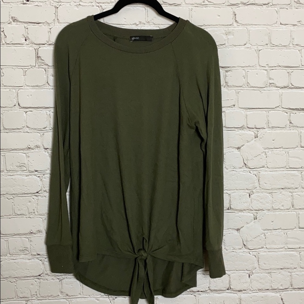 Gibson green knitted sweater